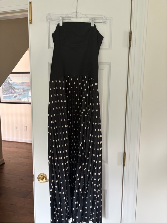 Abercrombie & Fitch Dresses & Skirts - Abercrombie & Fitch Strapless Black Polka Dot Maxi Dress